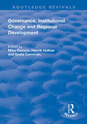 Governance, Institutional Change and Regional Development book cover