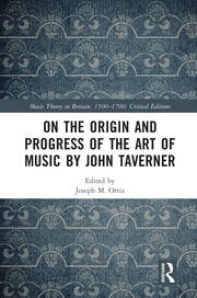 On the Origin and Progress of the Art of Music by John Taverner book cover