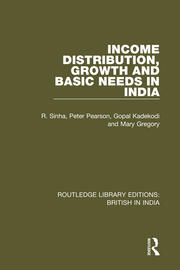 Income Distribution, Growth and Basic Needs in India book cover