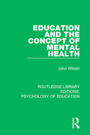 Education and the Concept of Mental Health book cover