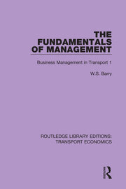 The Fundamentals of Management: Business Management in Transport 1 book cover
