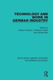 Technology and Work in German Industry book cover