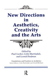 New Directions in Aesthetics, Creativity and the Arts book cover