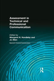 Assessment in Technical and Professional Communication book cover