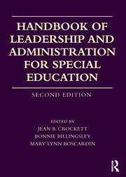 Handbook of Leadership and Administration for Special Education book cover