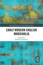 Early Modern English Marginalia book cover