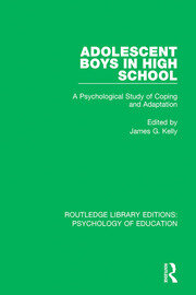 Adolescent Boys in High School: A Psychological Study of Coping and Adaptation book cover