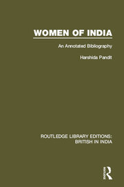 Women of India: An Annotated Bibliography book cover