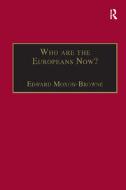 Who are the Europeans Now? book cover