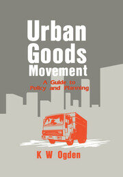 Urban Goods Movement: A Guide to Policy and Planning book cover