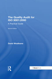 The Quality Audit for ISO 9001:2000: A Practical Guide book cover