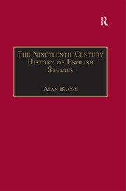 The Nineteenth-Century History of English Studies book cover