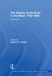 The History of the Book in the West: 1700�1800: Volume III book cover