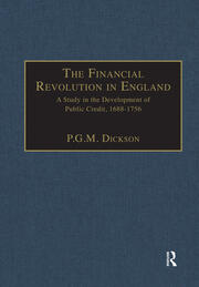 The Financial Revolution in England: A Study in the Development of Public Credit, 1688-1756 book cover