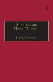 Shakespeare Minus 'Theory' book cover