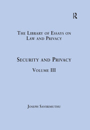 Security and Privacy: Volume III book cover