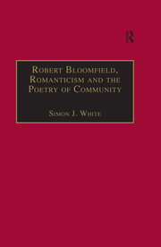 Robert Bloomfield, Romanticism and the Poetry of Community book cover