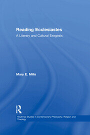Reading Ecclesiastes: A Literary and Cultural Exegesis book cover