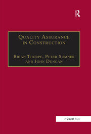 Quality Assurance in Construction book cover