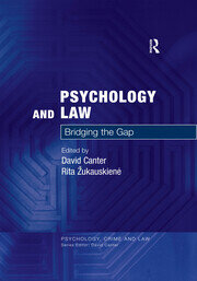 Psychology and Law: Bridging the Gap book cover