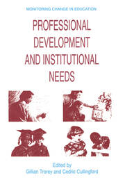 Professional Development and Institutional Needs book cover