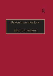 Pragmatism and Law: From Philosophy to Dispute Resolution book cover
