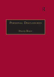 Personal Disclosures: An Anthology of Self-Writings from the Seventeenth Century book cover