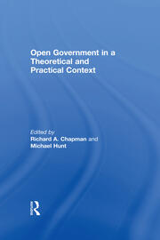 Open Government in a Theoretical and Practical Context book cover