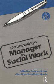 On Becoming a Manager in Social Work book cover