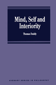 Mind, Self and Interiority book cover