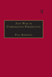 Just War in Comparative Perspective book cover