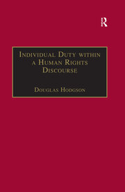 Individual Duty within a Human Rights Discourse book cover