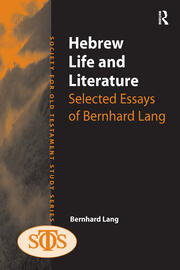 Hebrew Life and Literature: Selected Essays of Bernhard Lang book cover