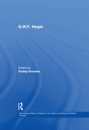 G.W.F. Hegel book cover