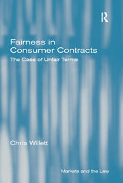 Fairness in Consumer Contracts: The Case of Unfair Terms book cover