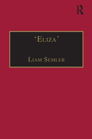 'Eliza': Printed Writings 1641–1700: Series II, Part Two, Volume 3 book cover