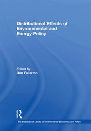 Distributional Effects of Environmental and Energy Policy book cover