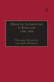 Didactic Literature in England 1500–1800: Expertise Constructed book cover