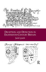 Deception and Detection in Eighteenth-Century Britain book cover
