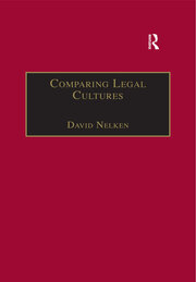 Comparing Legal Cultures book cover