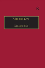 Chinese Law: A Language Perspective book cover
