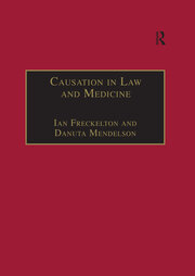 Causation in Law and Medicine book cover