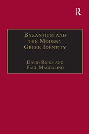 Byzantium and the Modern Greek Identity book cover