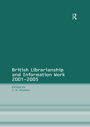 British Librarianship and Information Work 1991–2000 book cover