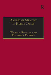American Memory in Henry James: Void and Value book cover