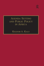 Agenda Setting and Public Policy in Africa book cover