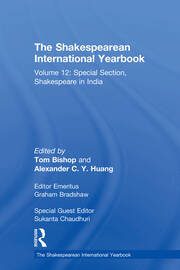 The Shakespearean International Yearbook: Volume 12: Special Section, Shakespeare in India book cover