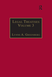 Legal Treatises: Essential Works for the Study of Early Modern Women: Series III, Part One, Volume 3 book cover