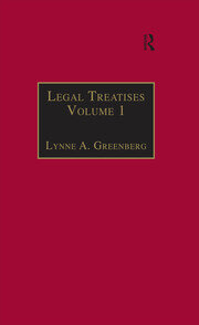Legal Treatises: Essential Works for the Study of Early Modern Women, Series III, Part One, Volume 1 book cover