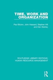 Time, Work and Organization book cover